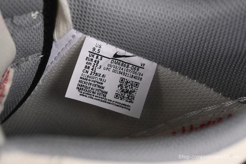 Nike Air Force 1 '07 Low Supreme Collaboration Dual-Tone Grey Black Drawstring Casual Sneakers - DM6868-069