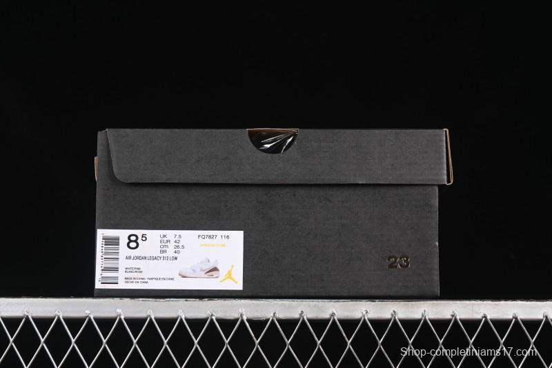 Nike Air Jordan Legacy 312 Low Retro Sneakers with Velcro Strap - FQ7827-116