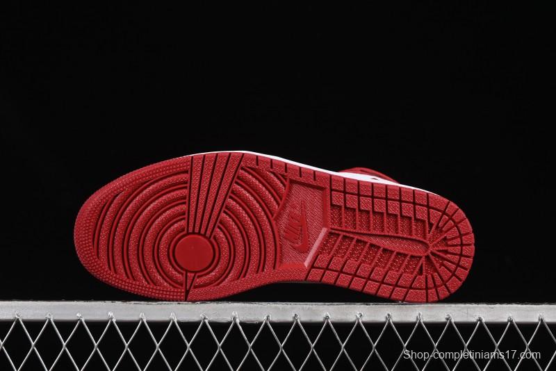 Nike Air Jordan 1 High Retro OG Basketball Shoes with Black Toe Design - 555088-125