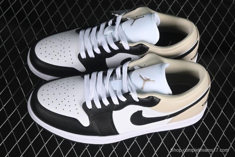 Nike Air Jordan 1 Low AJ1 Cream White Low-Top Casual Sneakers - 553558-153