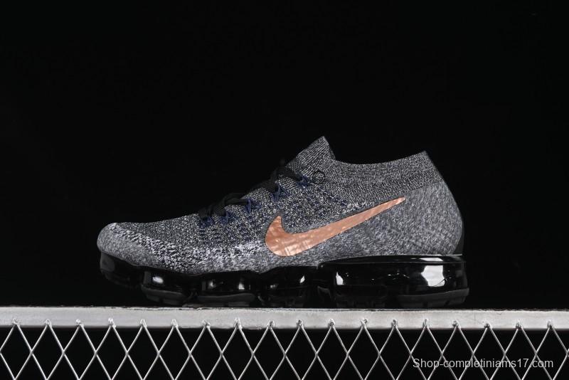 Nike Vapormax Flyknit Breathable Casual Running Shoes with Full-Length Air Cushion - 849558-010