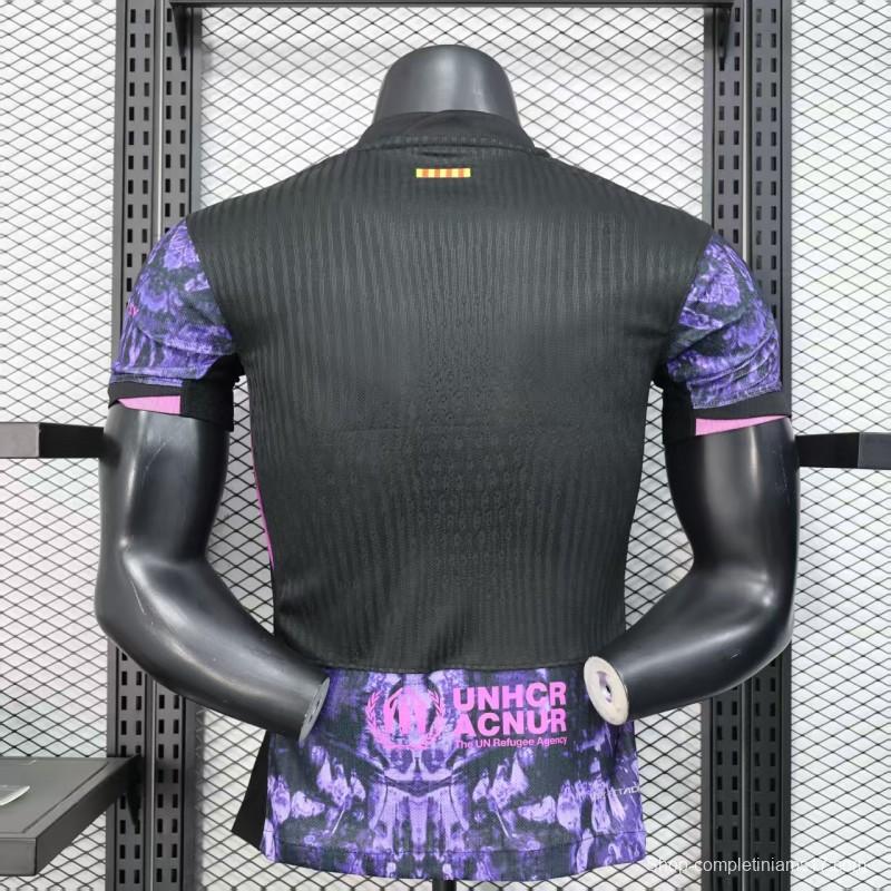 Player Version 25/26 FC Barcelona Purple with Marble Design Jersey