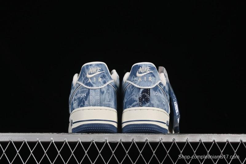 Nike Air Force 1 '07 Low LV Collaboration Blue Denim Casual Sneakers - SC9207-532