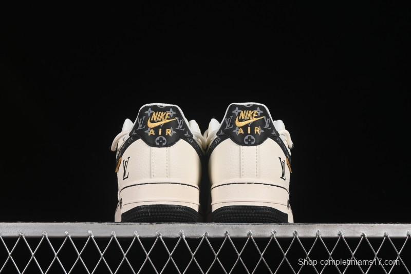 Nike Air Force 1 '07 Low LV Collaboration Blue Swoosh Drawstring Casual Sneakers - DM6868-061