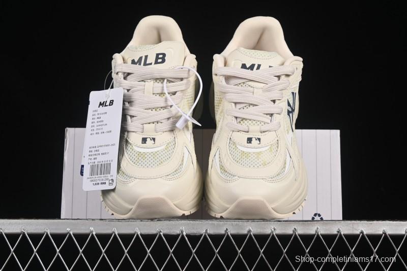 New York Yankees MLB Chunky Curve Runner Monogram Thick Sole Casual Running Shoes - 3ARNSPL5N50BGL