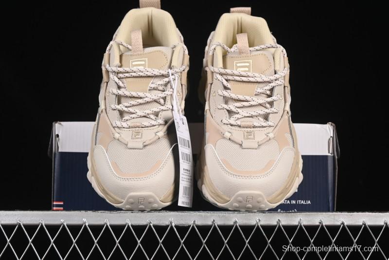 Fila Heritage Fluid Cat Paw 5.0 Retro Dad Shoes with Lace-Up Design - F12M412105FOS