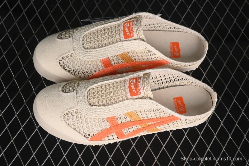 Onitsuka Tiger Mexico 66 Sabot Slip-On Sneakers with Breathable Mesh Upper - 1183C123-251