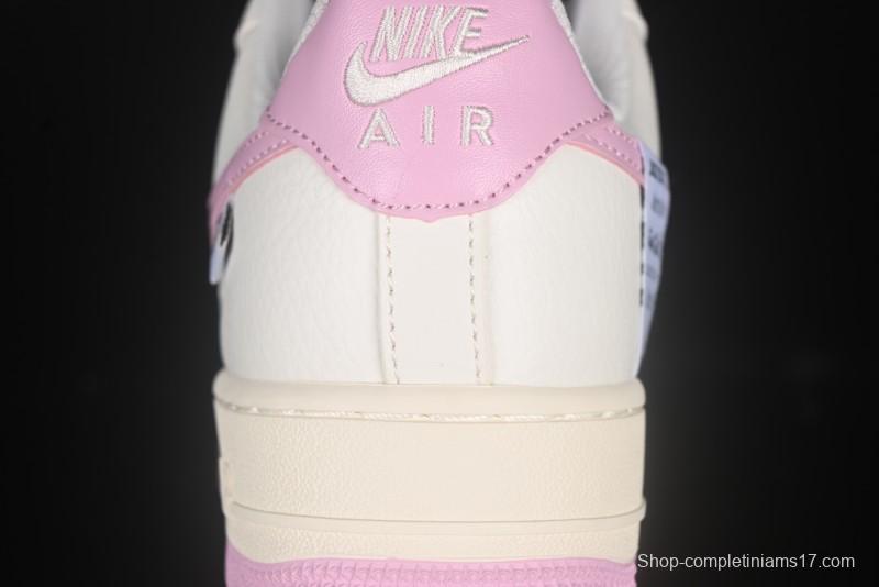 Nike Air Force 1'07 Low Custom Casual Sneakers with Full-Length Air Cushion - DD8959-100