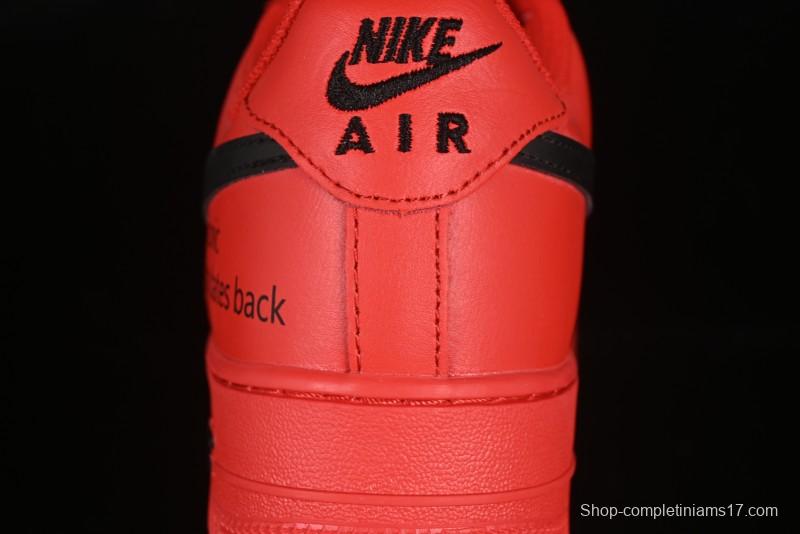 Nike Air Force 1'07 Low Watermelon Red Casual Sneakers with Full-Length Air Cushion - FD7039-600