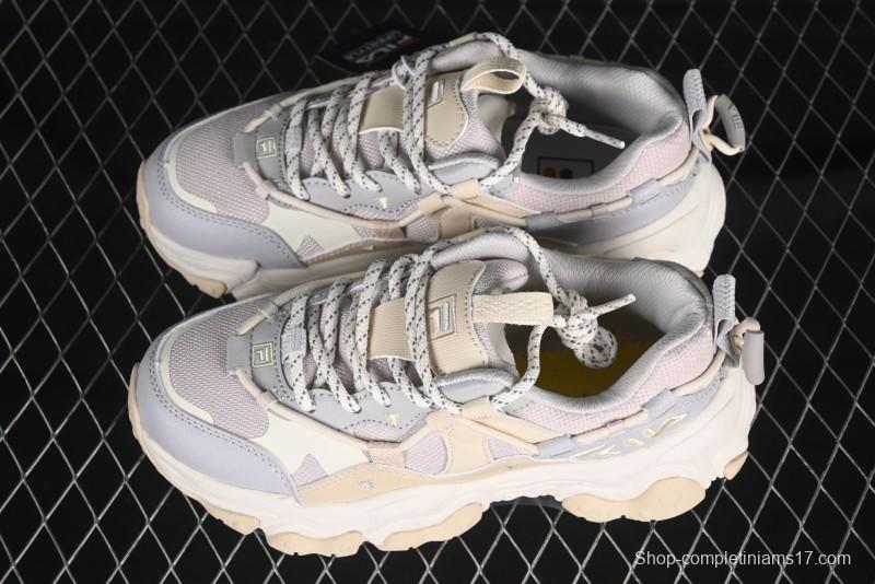 Fila Heritage Fluid Cat Claw 5.0 Vintage Dad Shoes with Lace-Up Design - F12W412105FLV