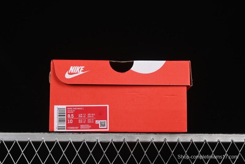 Nike Air Max 1 Retro Running Shoes with Half-Sole Air Cushion - FZ5808-007