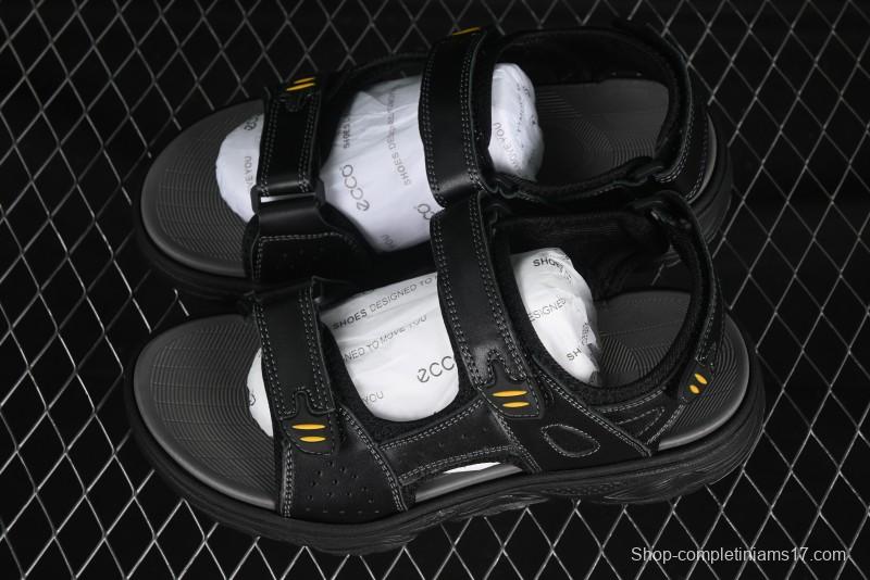 ECCO Off Trail Series Sport Leisure Sandals with Adjustable Hook-and-Loop Strap - 63251701001