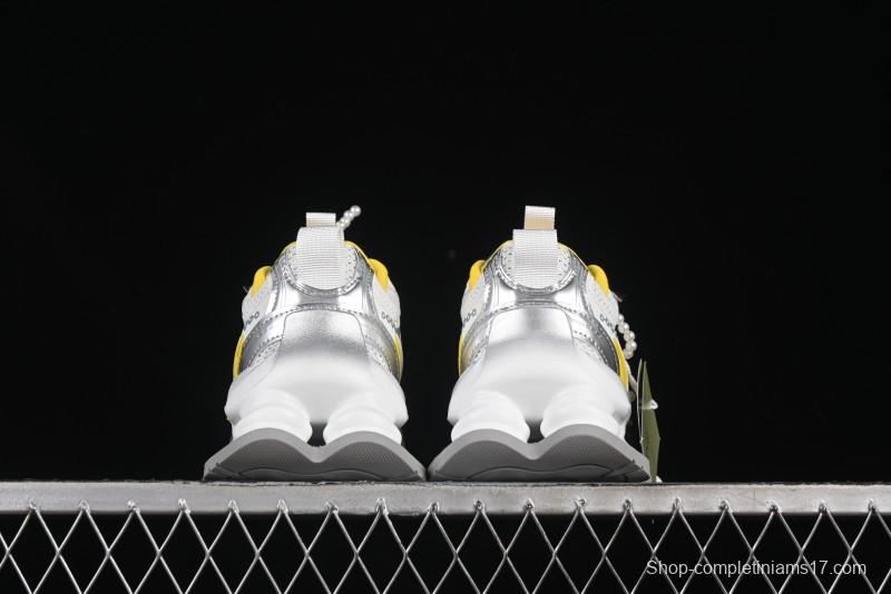 GG-CC Star-Designed Lace-Up Hollow-Out Chunky Sneakers with 5cm Height Boost - G25X269