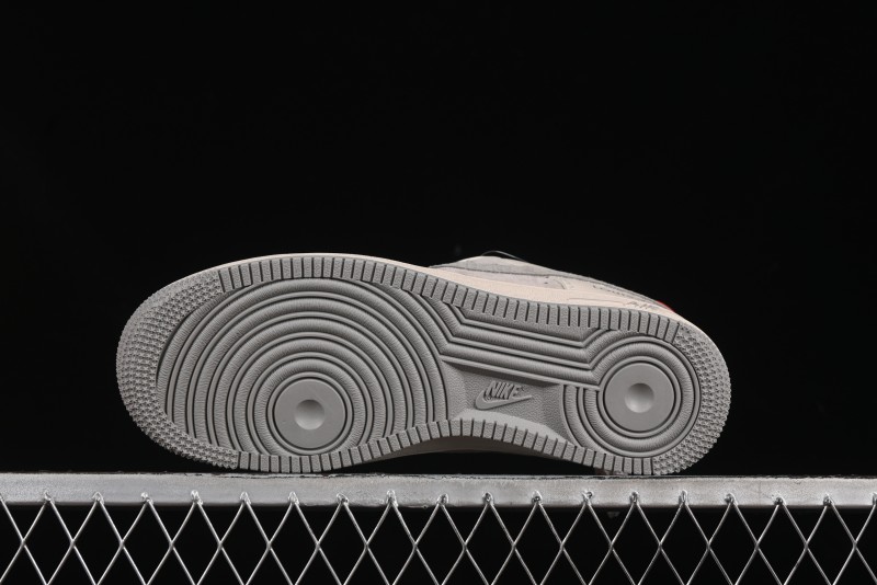 Nike Air Force 1 '07 Low LV Collaboration Beige Grey Snake Swoosh Casual Sneakers - XX3168-130