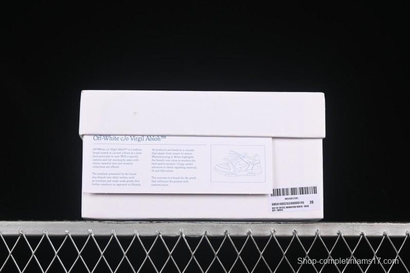 Off-White Out Of Office Low-Top Fashion Sneakers White Blue Star - AJD4