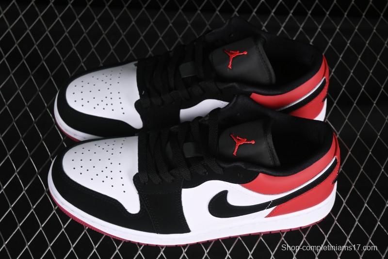Nike Air Jordan 1 Low "White Black Gym Red" Retro Casual Sneakers - IB8971-106