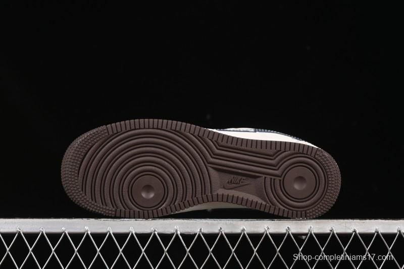 Nike Air Force 1 '07 Low Stussy Collaboration Cartoon Swoosh Casual Sneakers - ZH2598-309