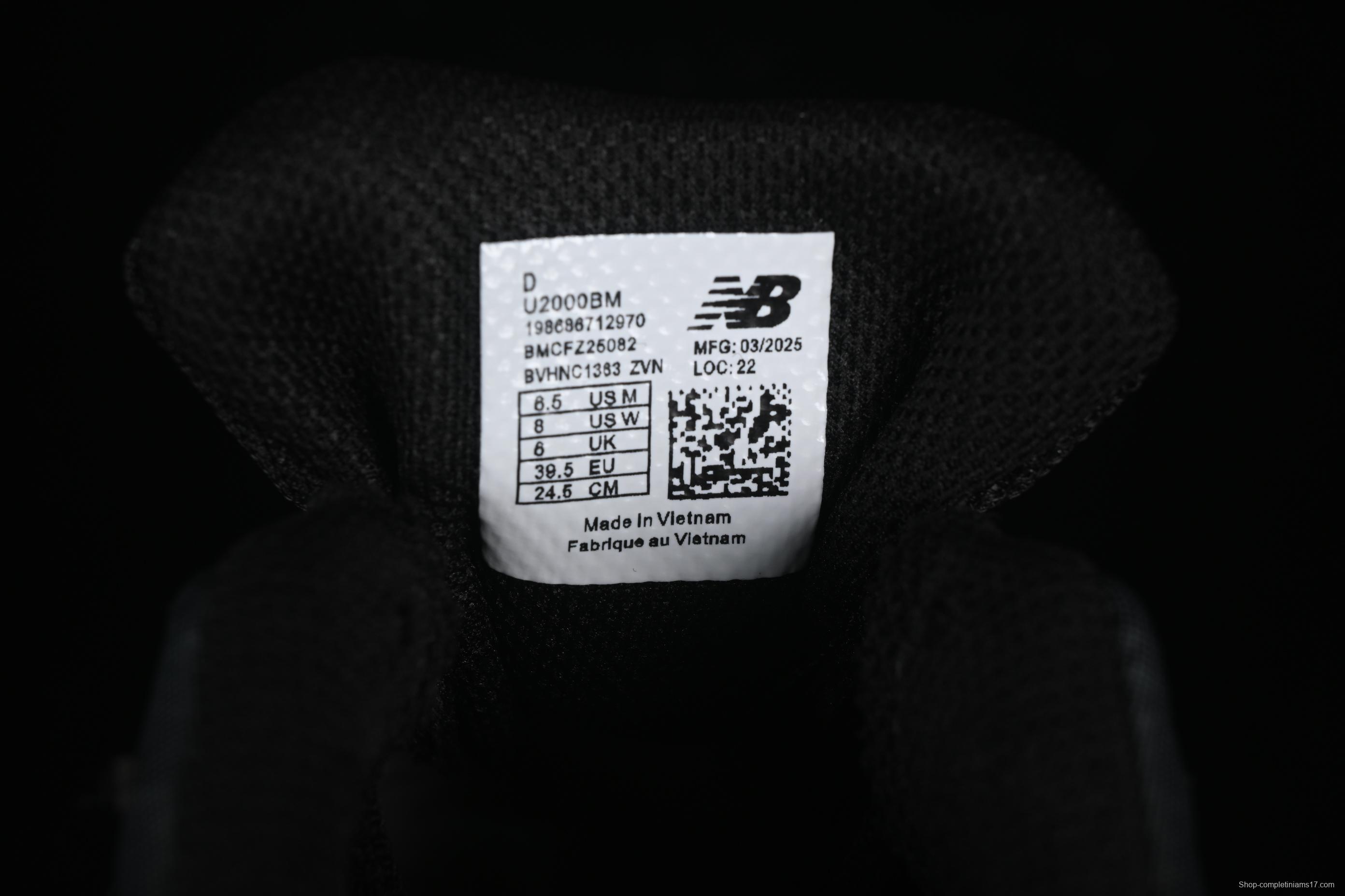 New Balance 2000 Series Retro Dad Style Casual Running Shoes - U2000BM
