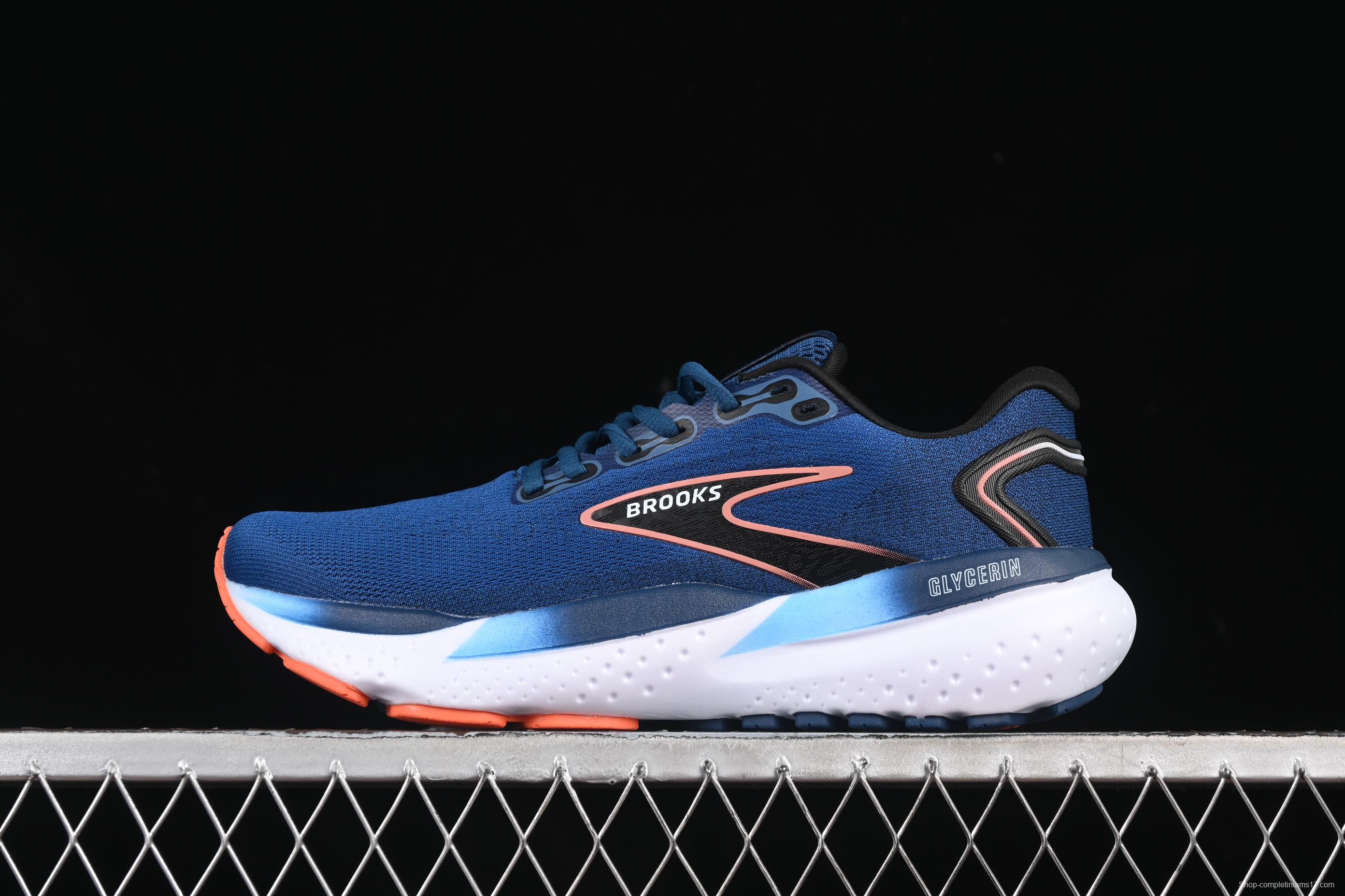 Brooks Glycerin 21 Cushioned Marathon Nitrogen Running Shoes - 1104191D474