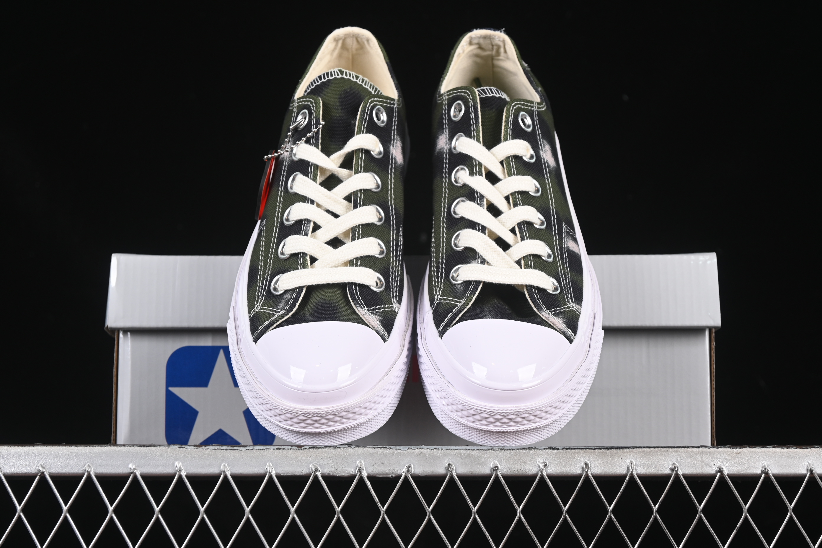 Kenzo Chuck Taylor Ox Hana Leopard Cypress Low Top Casual Sneakers - A16291C