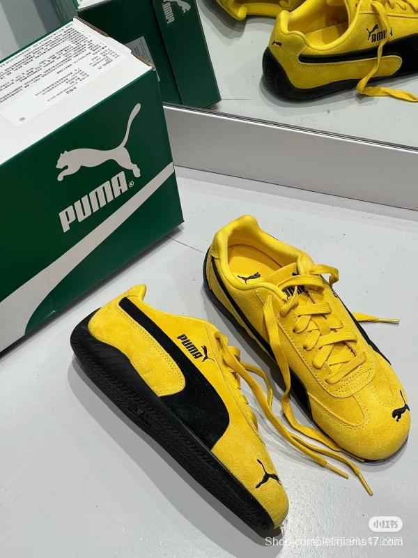 2025 Women Puma Yellow Suede Sneakers KFY00260