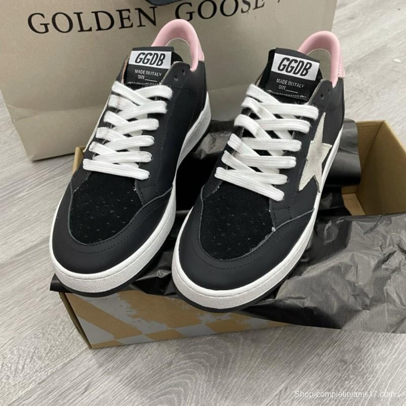 2024 Unisex GGDB Black Pink Leather Suede Sneakers MJ00260