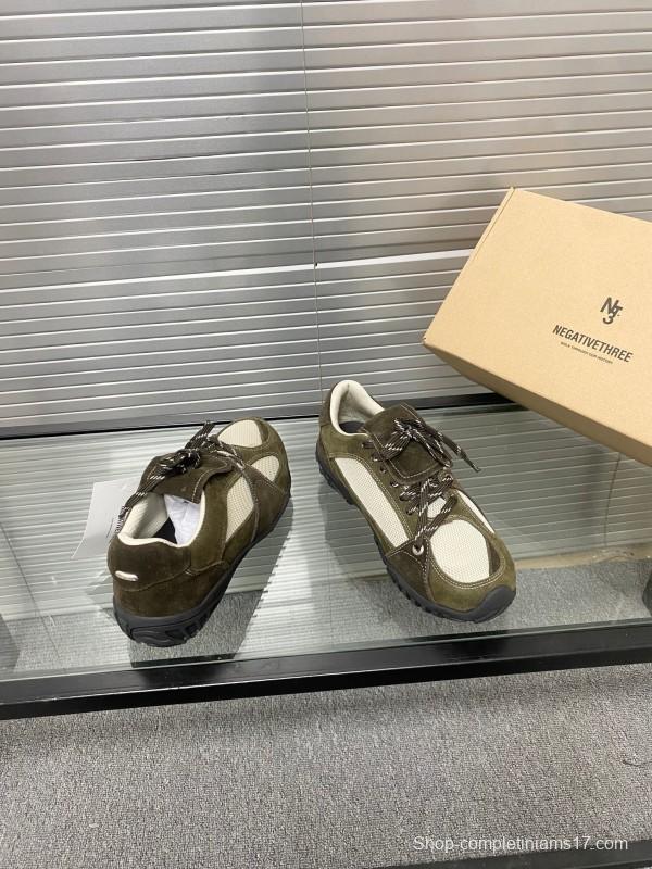 2025 Unisex Puma Brown White Silk Oxford Leather Sneakers KFY00280