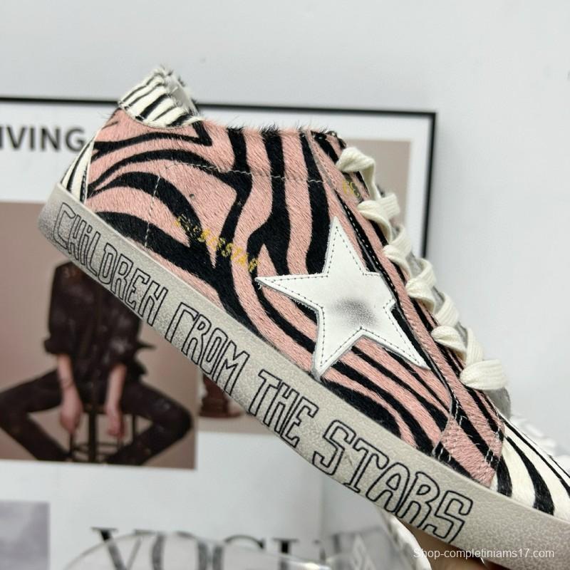 2025 Women GGDB Pink Black White Leather Suede Sneakers