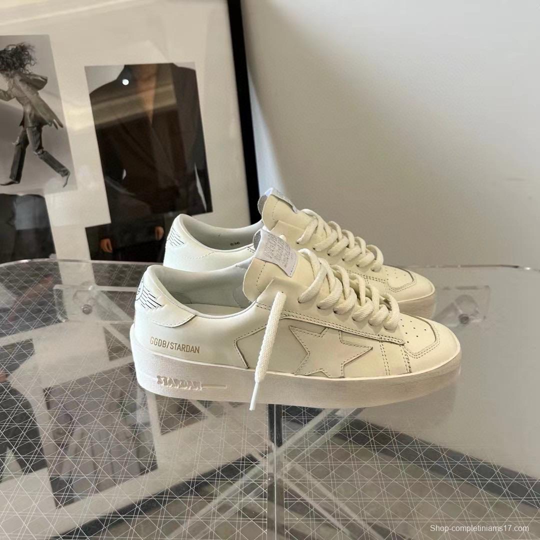 2024 Unisex GGDB White Leather Low Top Sneakers MJ00260