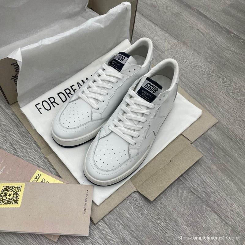 2024 Unisex GGDB White Leather Sneakers MJ00260