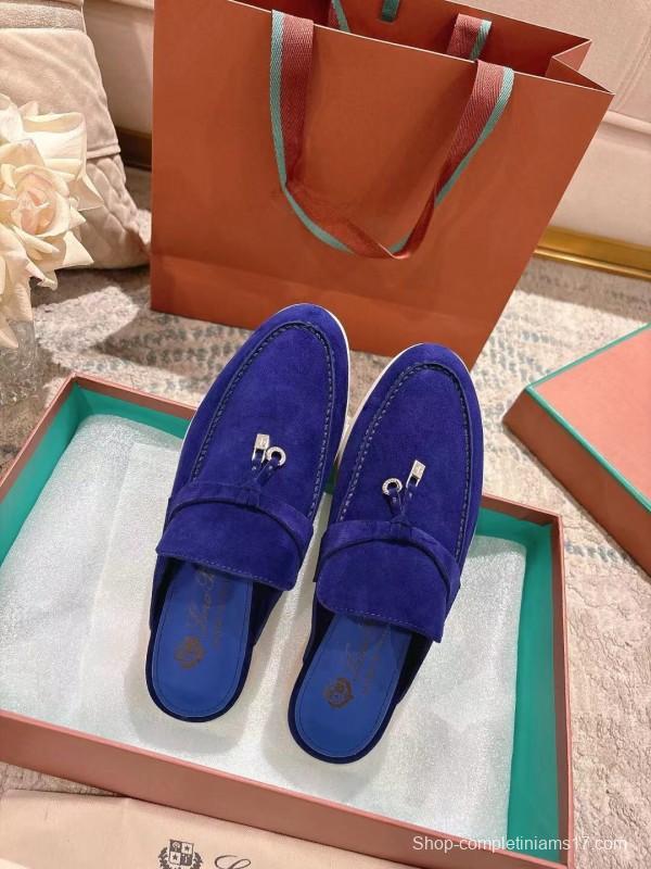 2025 Women LP Blue Suede Loafers LY00260(F)
