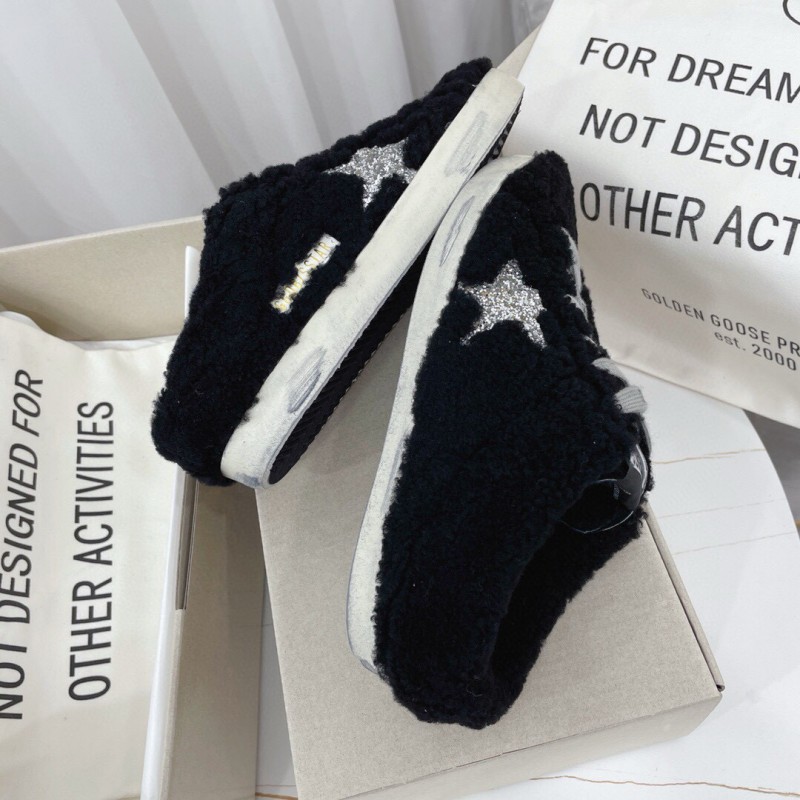 2024 GGDB Black Fur Slippers MJ00280
