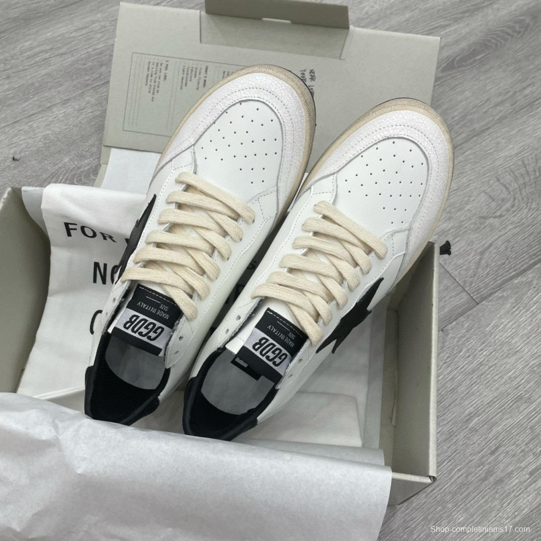 2024 Unisex GGDB White Black Leather Sneakers MJ00260