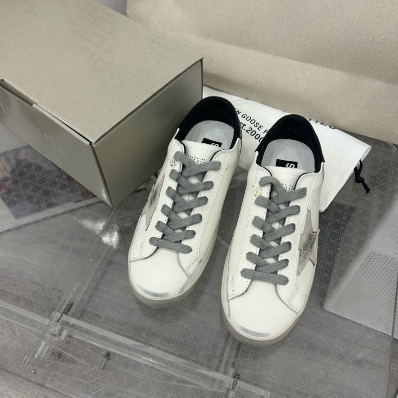 2024 Unisex GGDB White Black Leather Sneakers