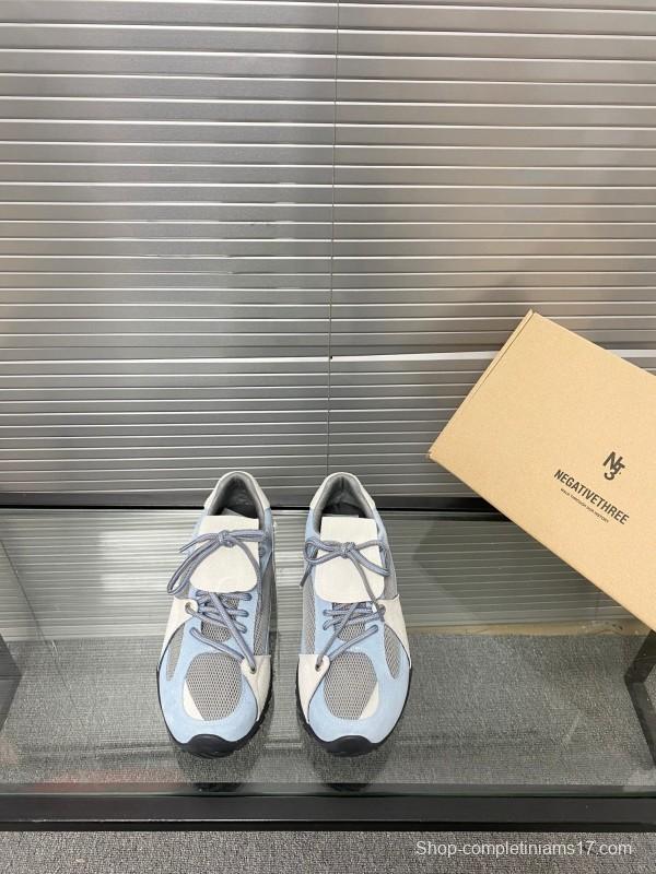 2025 Women Puma Light Blue White Oxford Leather Breathable Sneakers KFY00280