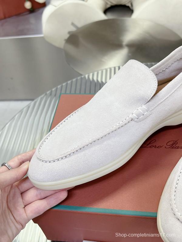 2025 Men LP White Suede Loafer LY00260