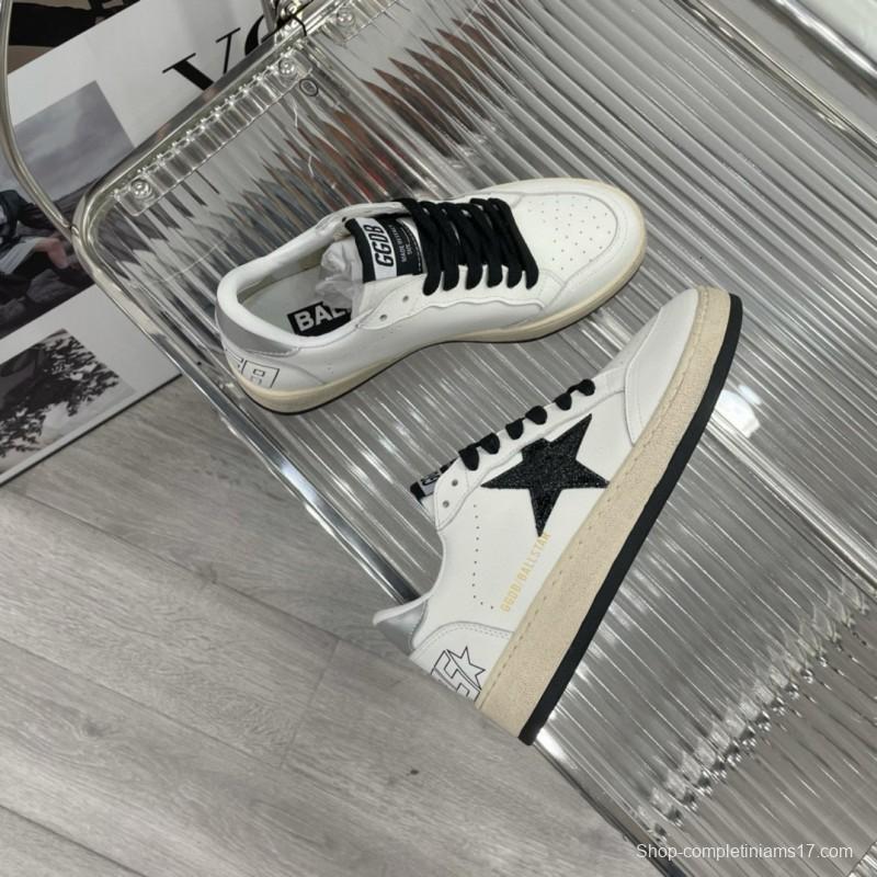 2024 Unisex GGDB White Black Leather Sneakers MJ00260