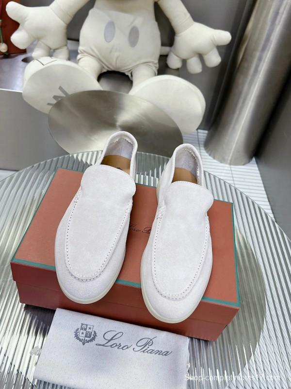 2025 Men LP White Suede Loafer LY00260