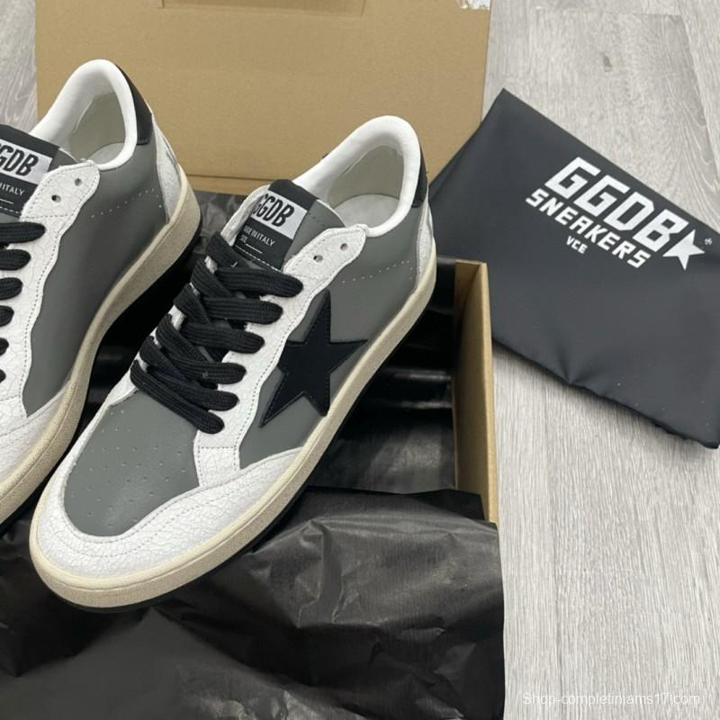 2024 Unisex GGDB Grey White Black Leather Suede Low Top Sneakers MJ00260