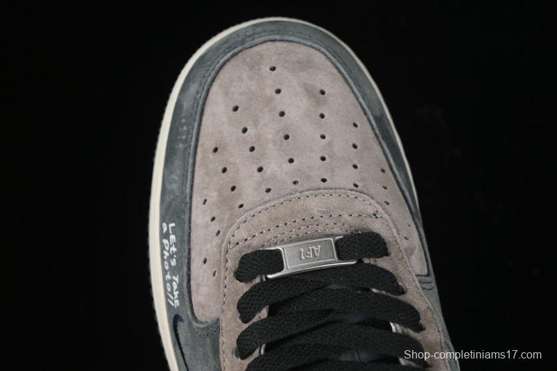 Nike Air Force 1'07 Low Grey Faced Prince Casual Sneakers - YD2452-808