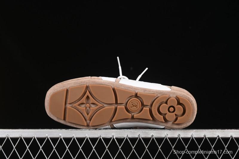 Louis Vuitton Sneakerina Round Toe Lace-Up Ballet Style Flat Training Shoes - N.F6