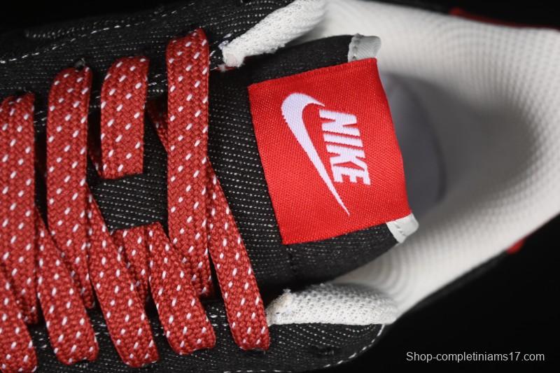 Nike Air Force 1'07 Low Stussy Collaboration Dark Grey Woven Casual Sneakers - LW9279-002