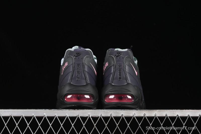 Nike Air Max 95 Retro Cushioned Running Shoes with Air-Sole Unit - FB2709-001
