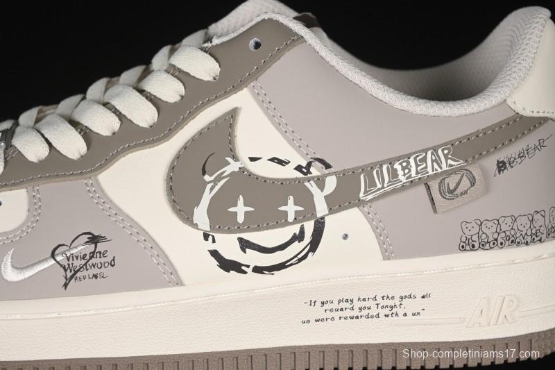 Nike Air Force 1'07 Low Smiling Bear Casual Sneakers - DB3301-881
