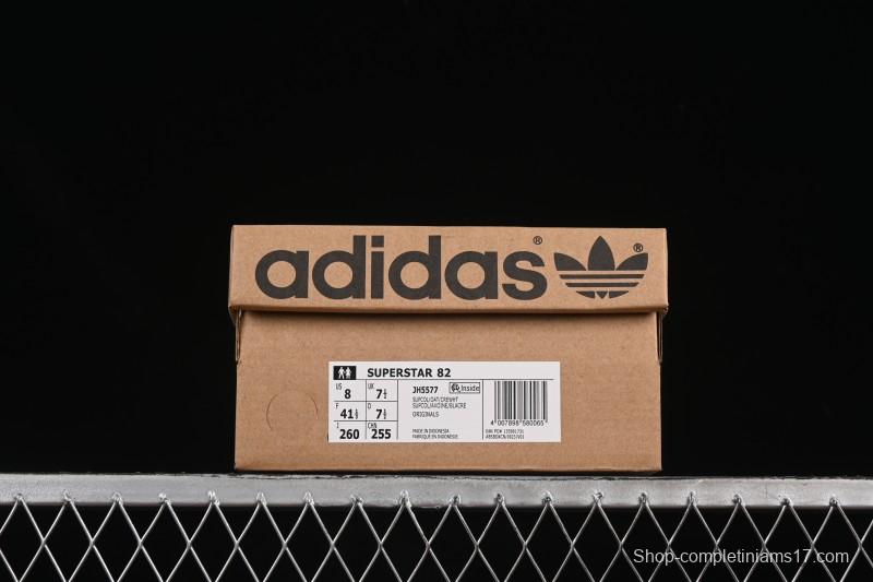 Adidas Superstar 82 Casual Sneakers with Shell Toe Design - JH5577