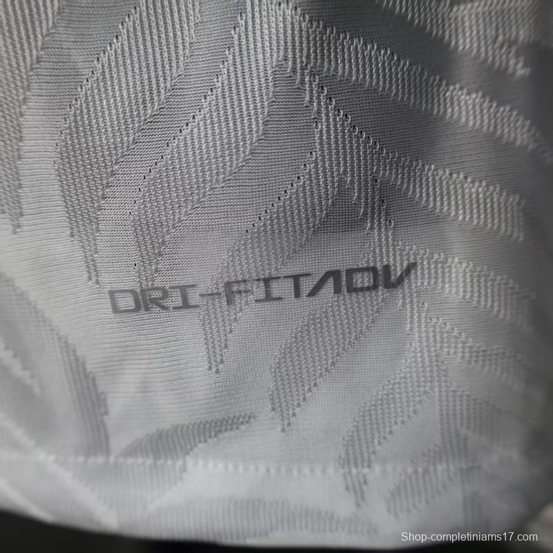 Player Version 2025 Brazil White with Rooster Print Jersey