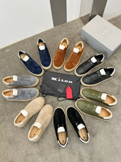 Kiton Men's Four Seasons Classic Casual Slip-On Loafer - AS00320