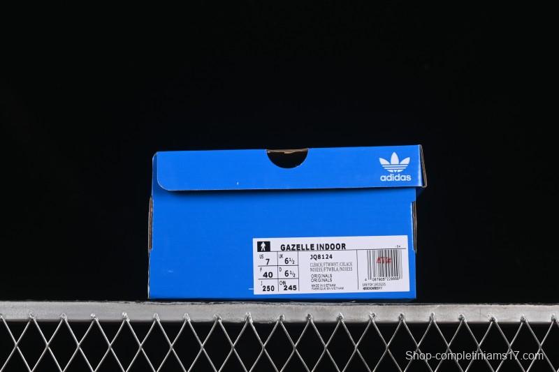 Adidas Originals Gazelle Indoor Retro Casual Slip-Resistant Wear-Resistant Low-Top Skate Shoes - JQ8124