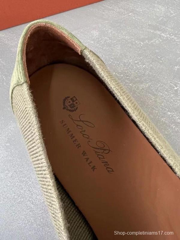 2025 Unisex Kiton Brown Wool Blend Loafers AS00280