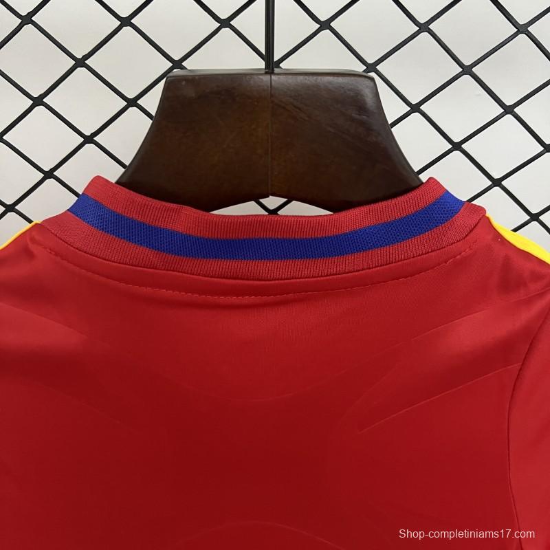 Retro 2010 Kids Spain Home Size 16-28 Jersey